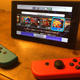 A Nintendo Switch running a version of the SNES Classic home menu.
